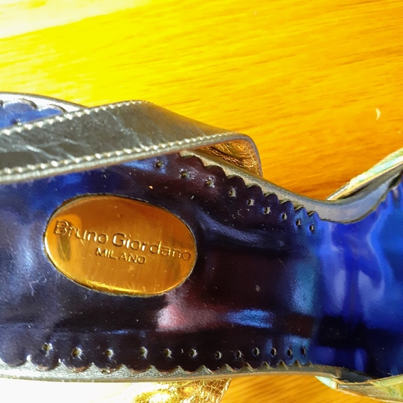 BRUNO GIORDANO MILANO Slingback  Pumps Size 9 multi blue  bruno Giordano - Picture 5 of 7